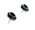 Native American Sterling Silver Onyx Post Earrings SX10089